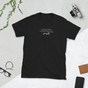 Challenge Yourself - Short-Sleeve Black T-Shirt